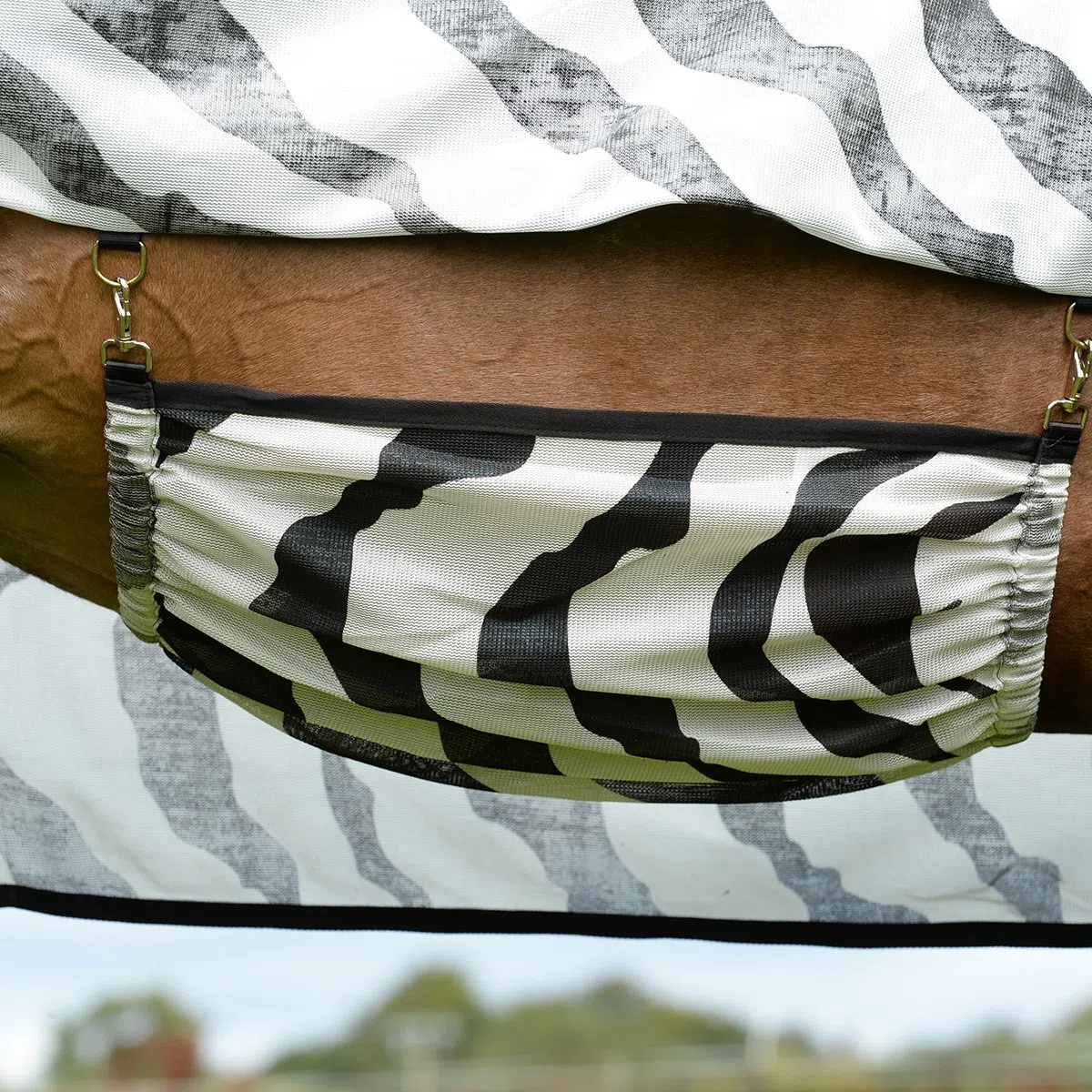 Bucas Buzz-Off Fliegendecke Zebra Full-Neck, 145