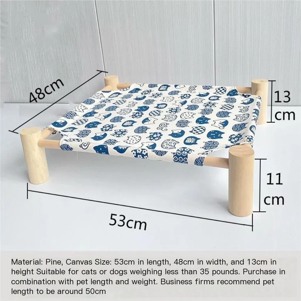Haustierbett, Katzenbett, Katzenbett, Haustier-Hundebett, Bett, Kleiner Hund, Bichon-Hundebett, Vier-Jahreszeiten-Bett, vom Boden abgehoben