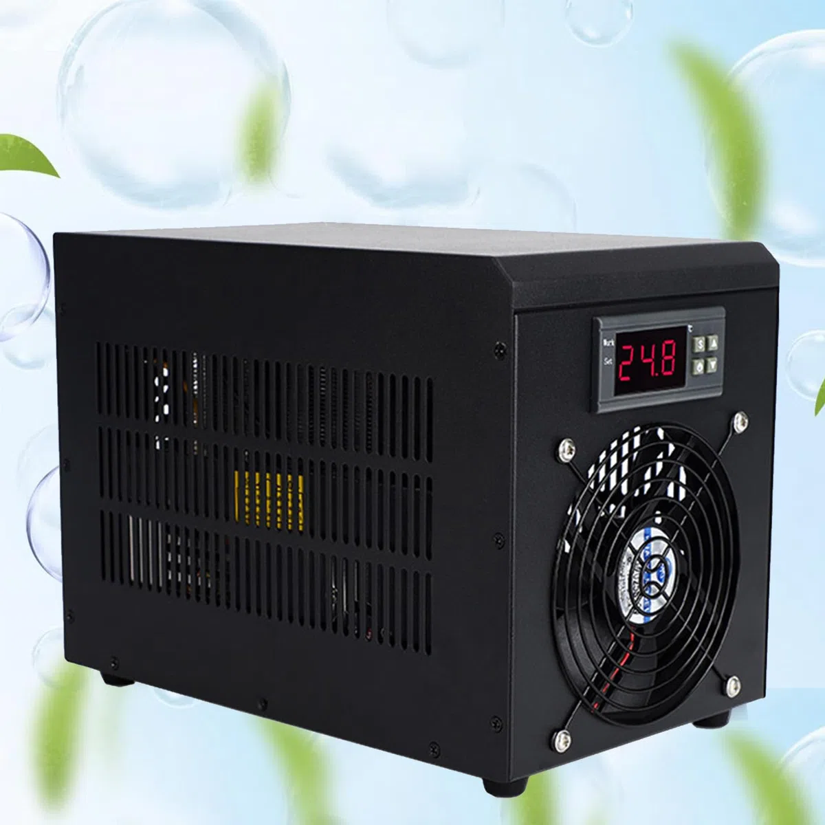 Aquarium-Kühlsystem für Aquarien, 60 l Fassungsvermögen, inklusive Pumpe und Rohr für Aquakultur-Kühlung