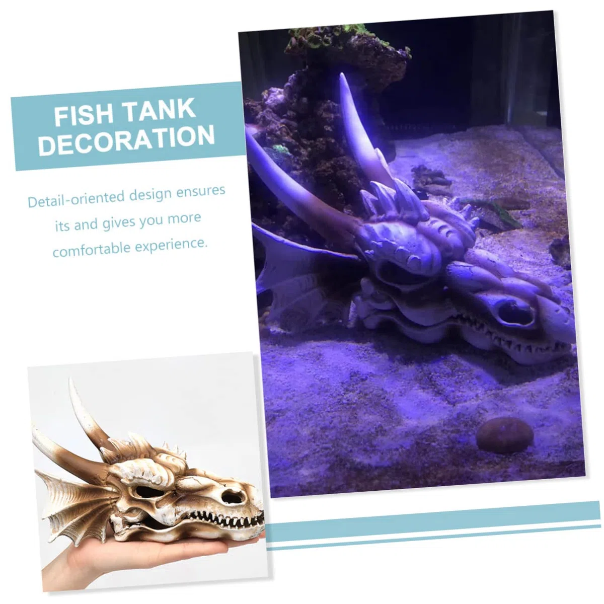 Sosoport 2St Fischversteck unter Wasser Reptilien-Wärmelampe Dekorationen für Aquarienzubehör tischdeko esstisch fischteller Aquariendekoration Garnelen-Dinosaurier-Unterschlupf Harz
