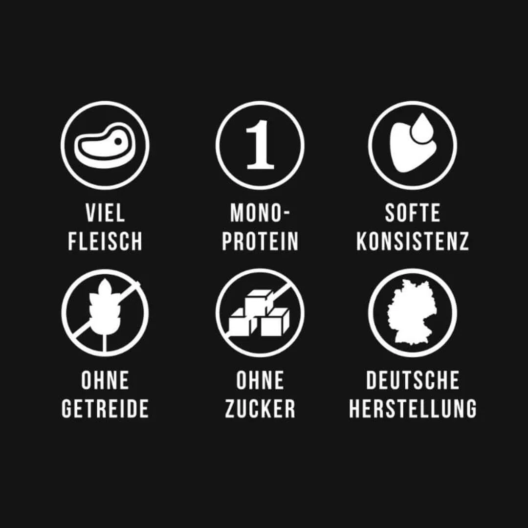 Tales & Tails Halbfeuchtes Trockenfutter für Hunde | Getreidefrei | Eine Tierische Proteinquelle | Hohe Akzeptanz & Verträglichkeit (1.5 kg (1er Pack), Pferd)