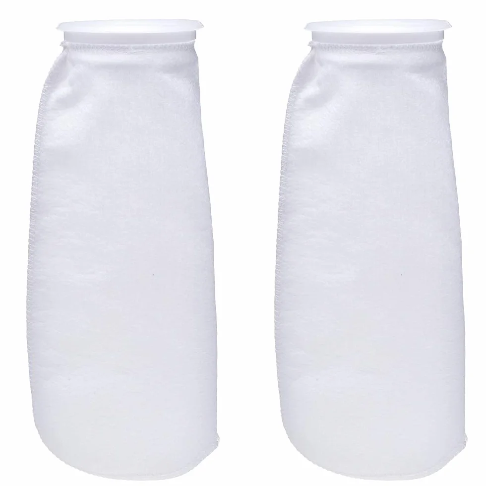 ALEGI Aquarium-Filtersocken, 10,2 x 35,6 cm, 200 Mikron – 10,2 cm Ring-Aquarium-Filz-Filterbeutel – 10 Stück