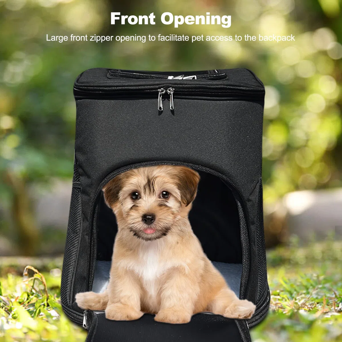 Galatée Katzen-Rucksackträger, Einstellbarer Hundebacker Mit Superlüftungstemontigem Design, Tragbare Hunde Transportieren Rucksack Für Reisen, Wandern Und Radfahren, Außengebrauch(XL, Grau)