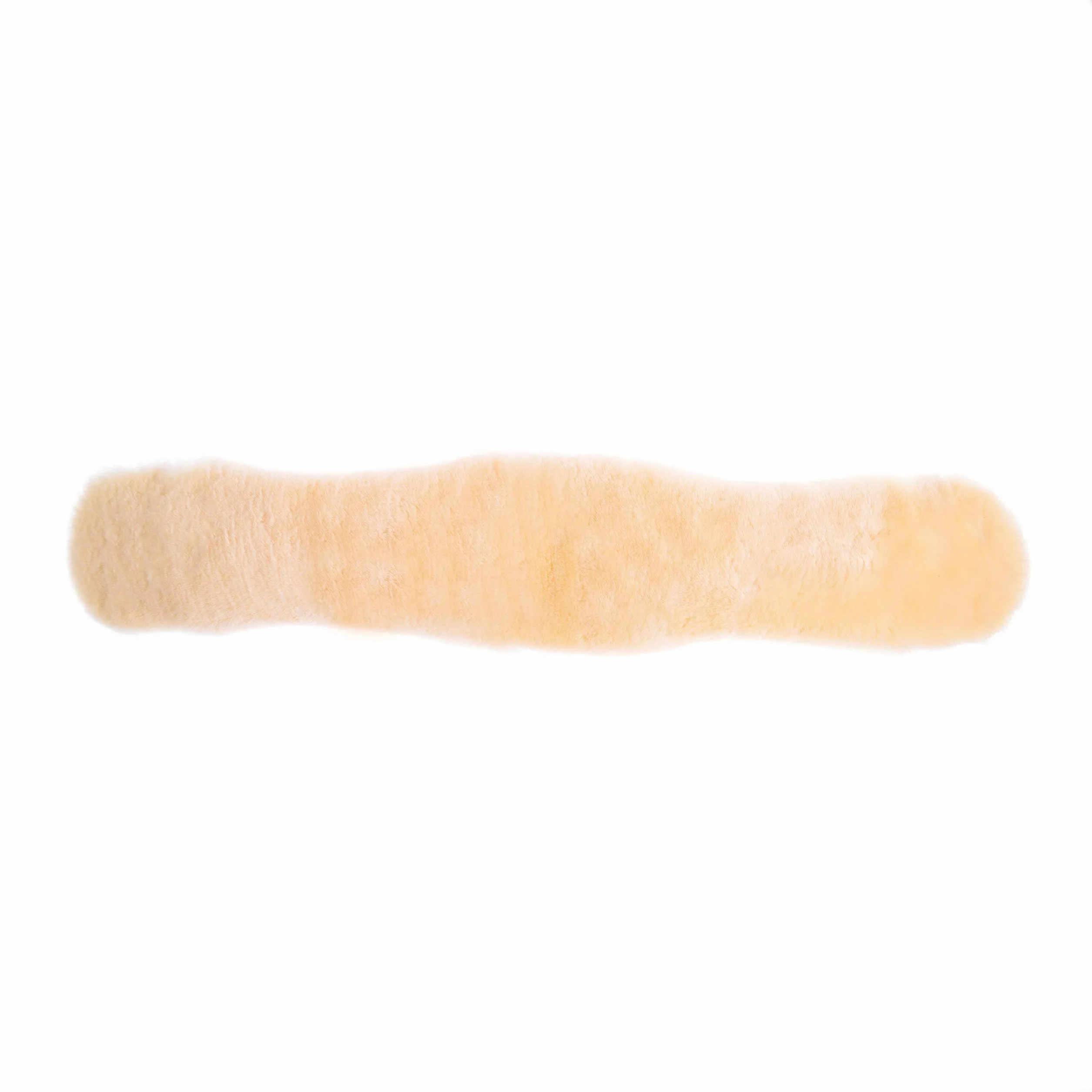 Lammwolle Konturgurt mit abnehmbarem Lammfellbezug, Kurzgurt Dressurgurt, aus Qualitäts Merino Lammwolle, spezielle anatomisch konkave Form, für bessere Rutschfestigkeit. Farbe:Natur, Schwarz