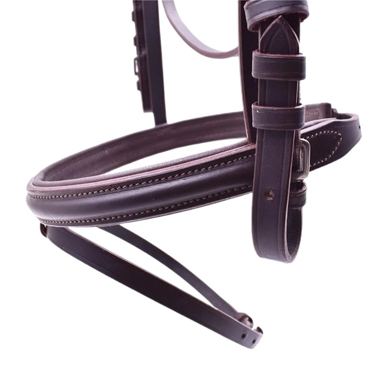 Halfter Für Pferde Leder mit rutschfestem Zügel, bequem(Brown)