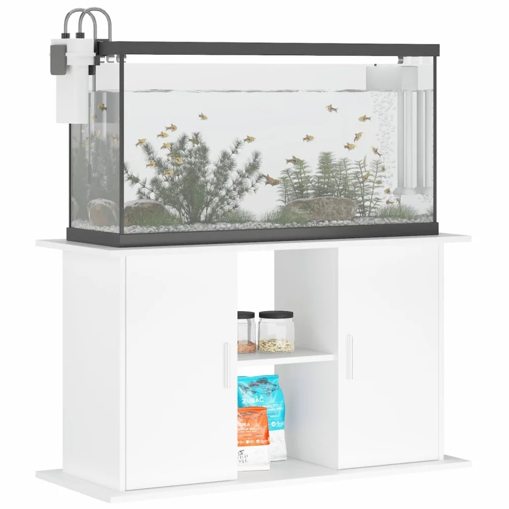 ZEYUAN Aquariumständer Weiß 101x41x58 cm Holzwerkstoff, Aquarium Unterschrank, Aquarium Schrank, Aquariumschrank, Aquarium Tisch, Aquarium Stands 833607