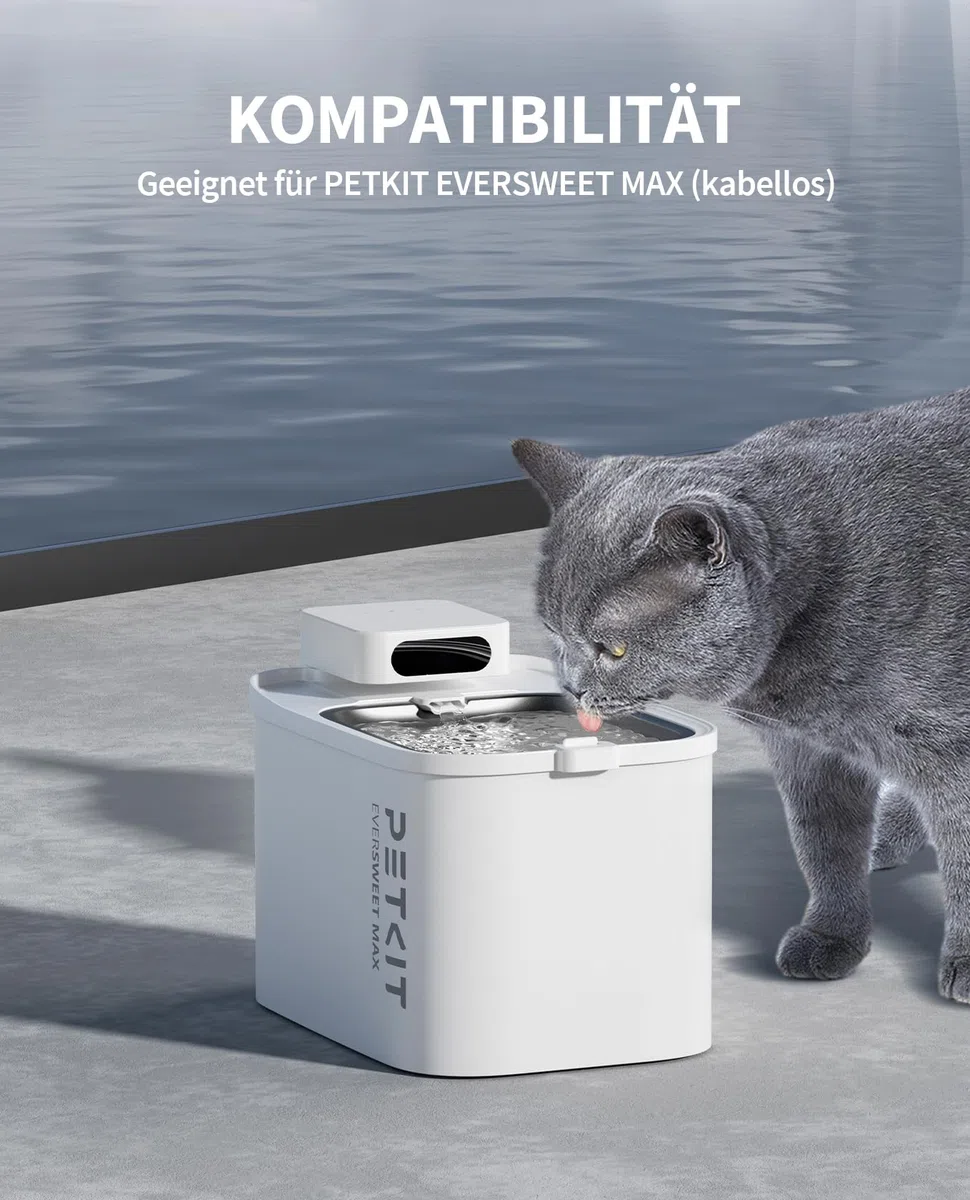 PETKIT EVERSWEET MAX Filter,Aktivkohle, Hocheffiziente Filtration,5pcs für Katzen Hunde Trinkbrunnen