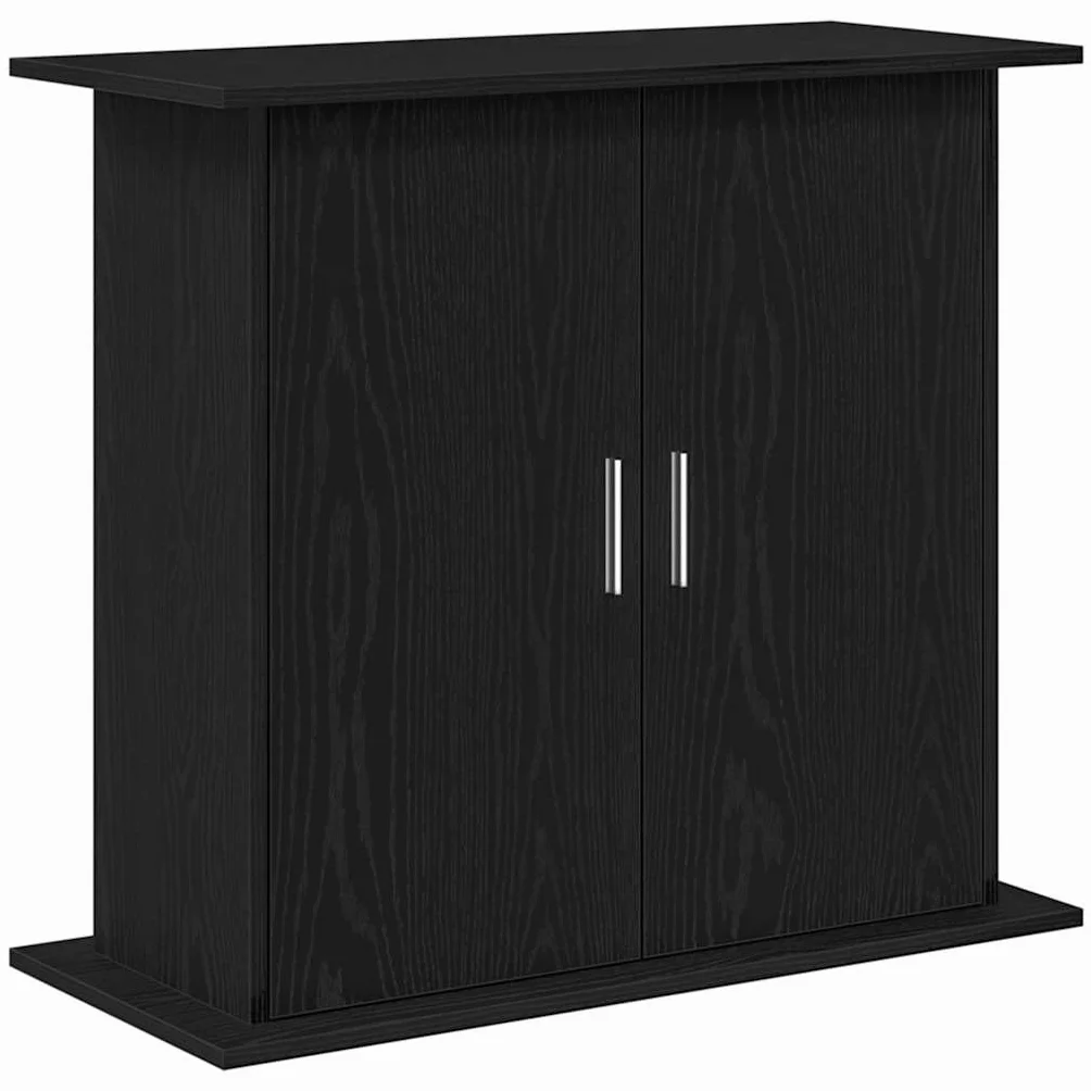 Aquarienschrank Unterschrank für Aquarium Schwarze Eiche 81 x 36 x 73 cm mit Stauraum