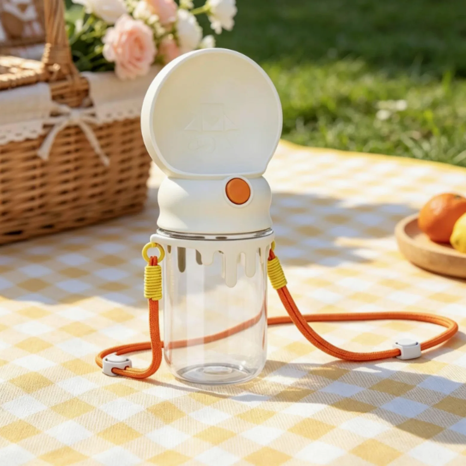 Sharplace Outdoor Trinkflasche Hund Tragbarer Haustier Wasserbehälter Hunde Wasserflasche Robuste Verarbeitung aus für Spaziergänge Reisen Parkausflug, Weiß, Schmelz-Wasserflasche Basis