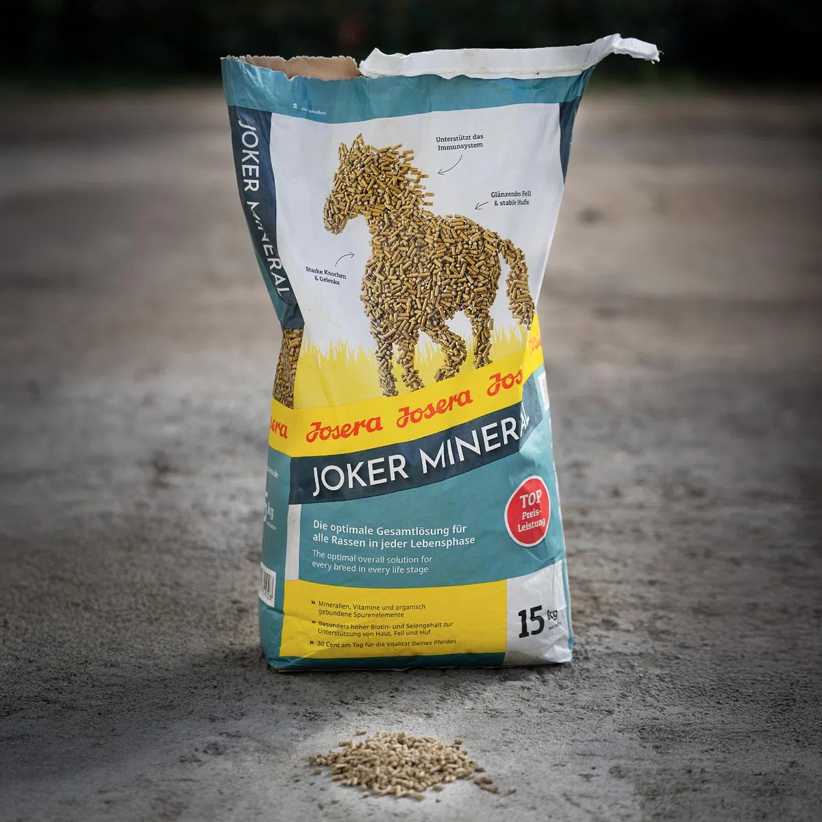 JOSERA Joker Mineral 15 kg Premium Pferdefutter Mineralfutter für alle Rassen