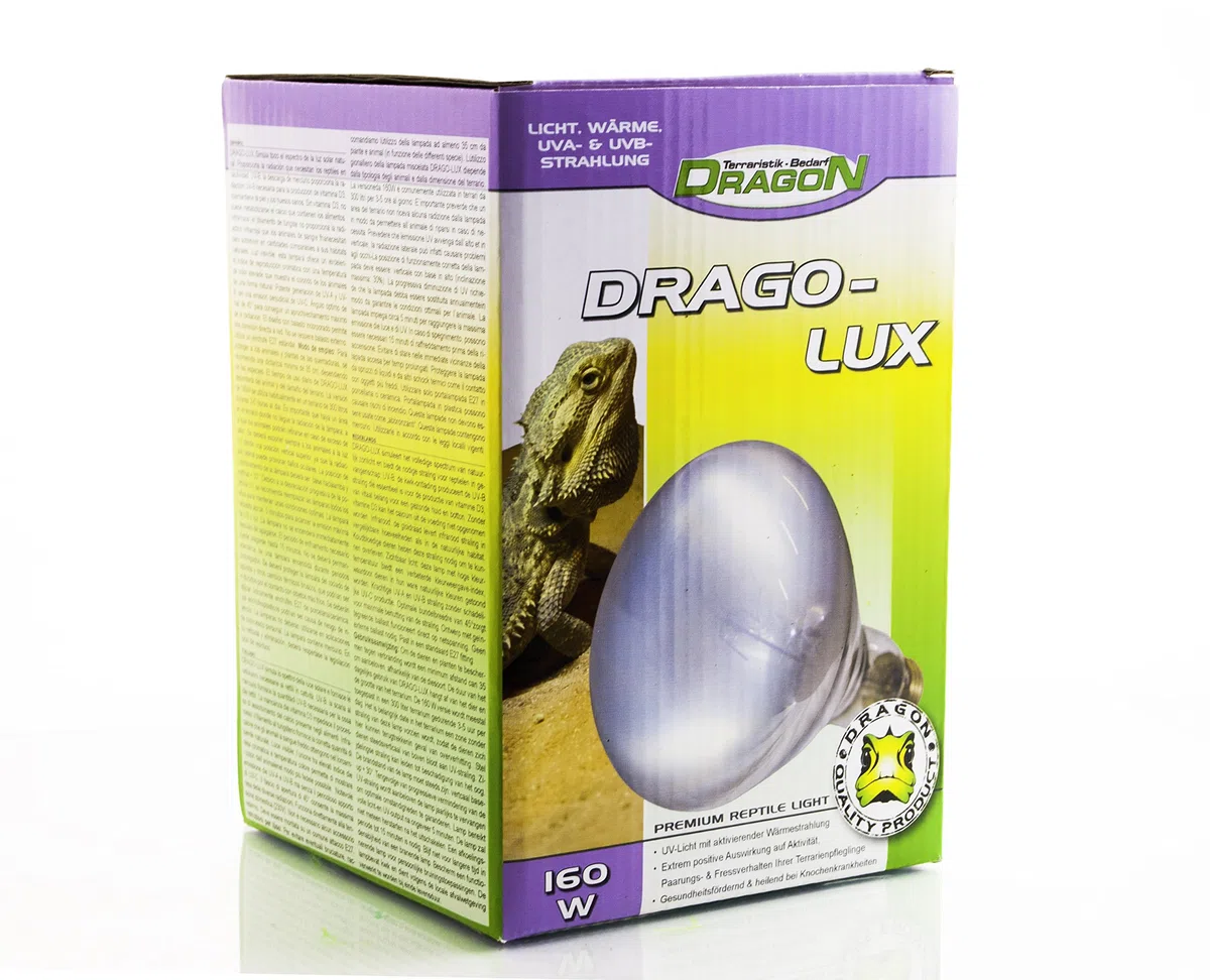 Dragon - DRAGO-LUX UV-Strahler 160w E27 - mit sehr hohen UVA & UVB Anteil