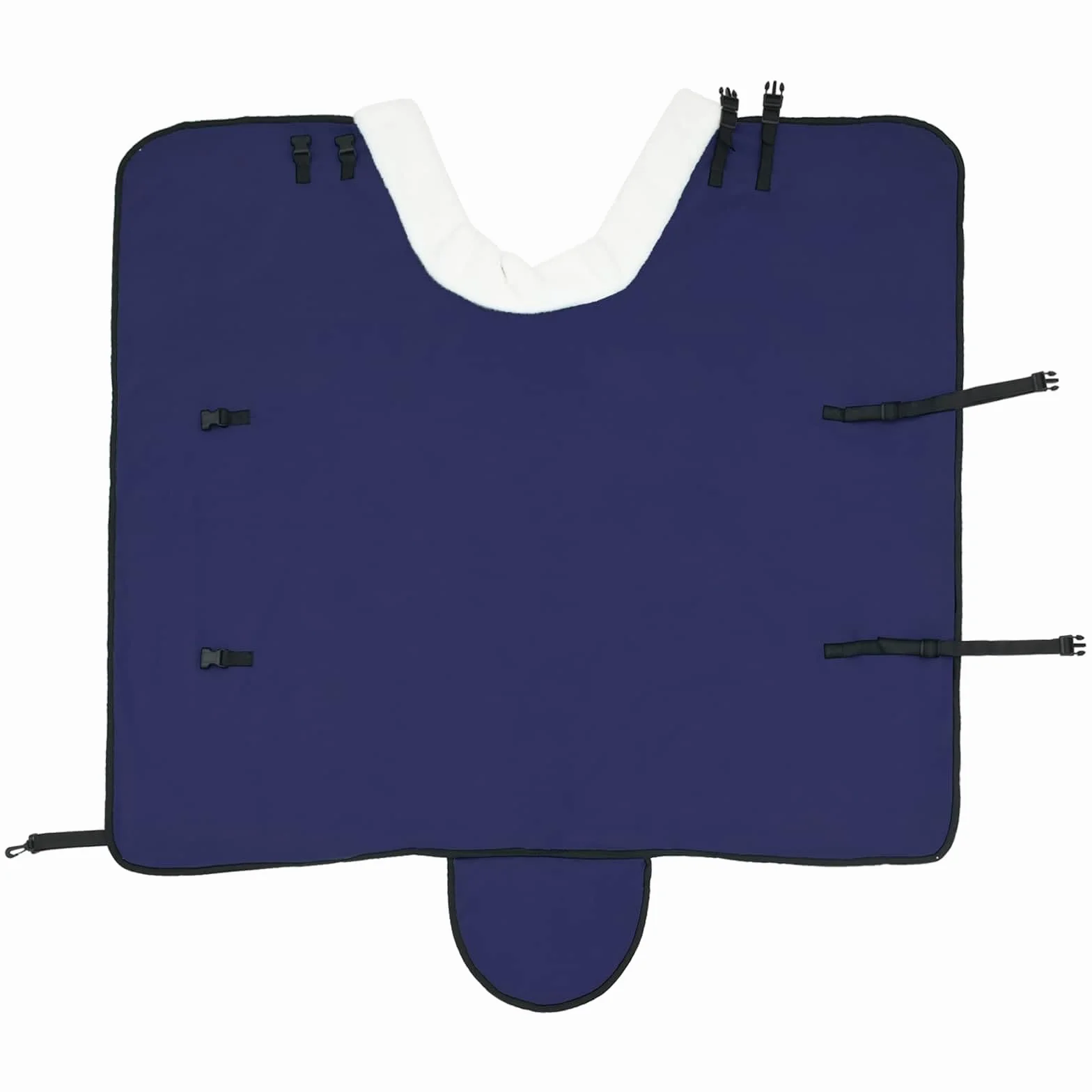 Pferdedecke Volles Aqua Polarfleece, atmungsaktiv, Winddicht, mit Schweifklappe und Brustverschluss, leichte Outdoordecke für Stall Weide und Paddock im Winter