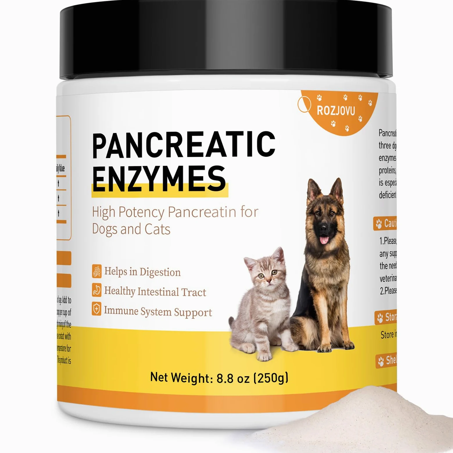 Pankretase Verdauungsenzyme, 10x Pankreatin, Pankreatin Für Hunde Und Katzen, Pankreasenzyme, Ideal Haustiere Mit EPI Pankreasenzyme
