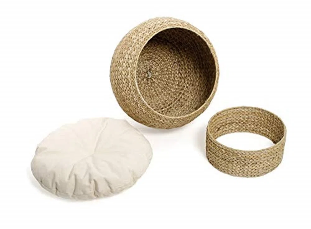 Karlie Banana Leaf De Luxe Schlafhöhle L: 53 cm B: 53 cm H: 61 cm beige
