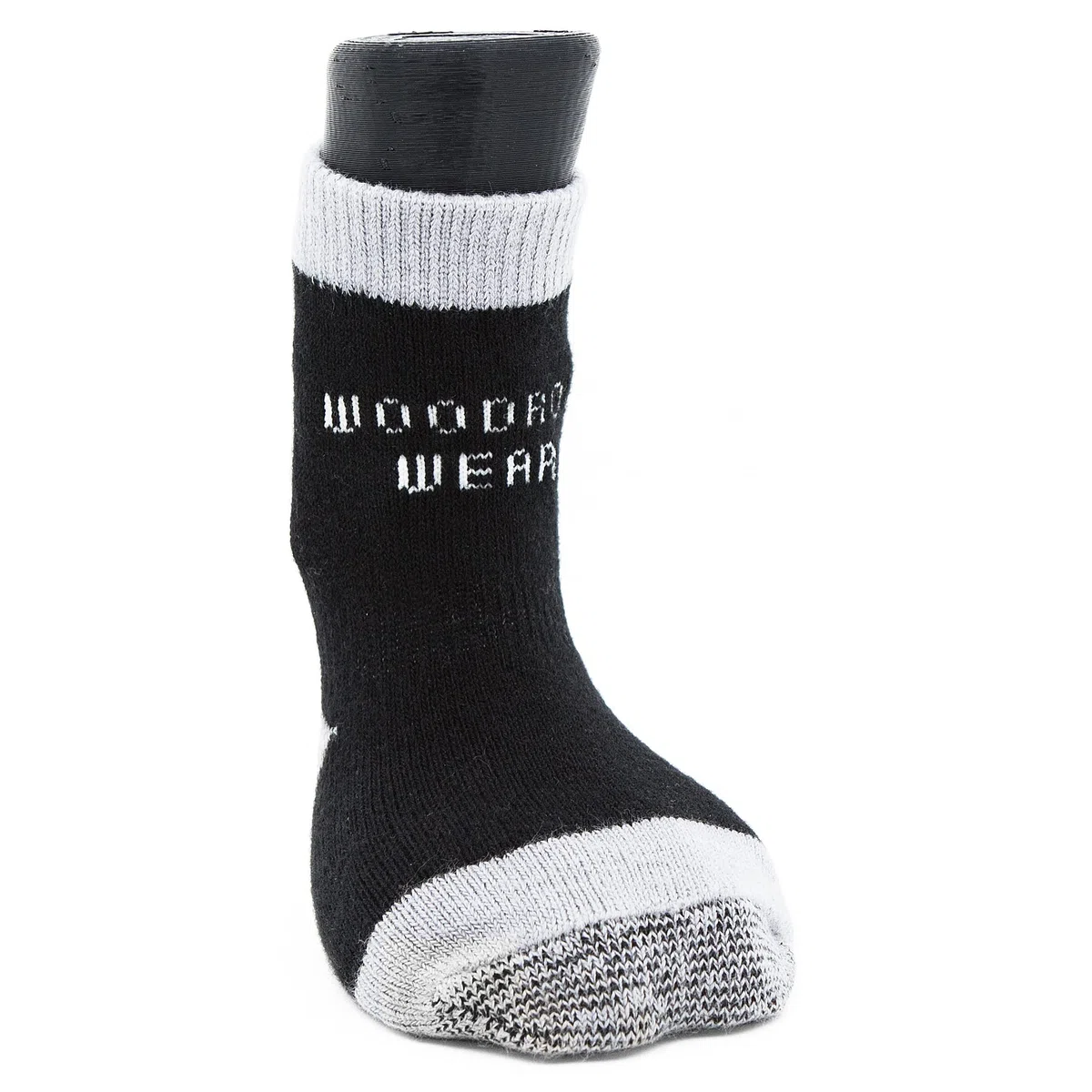 Leistung Paws 11-04 Medium Traction Dog Socken in Schwarz und Grau
