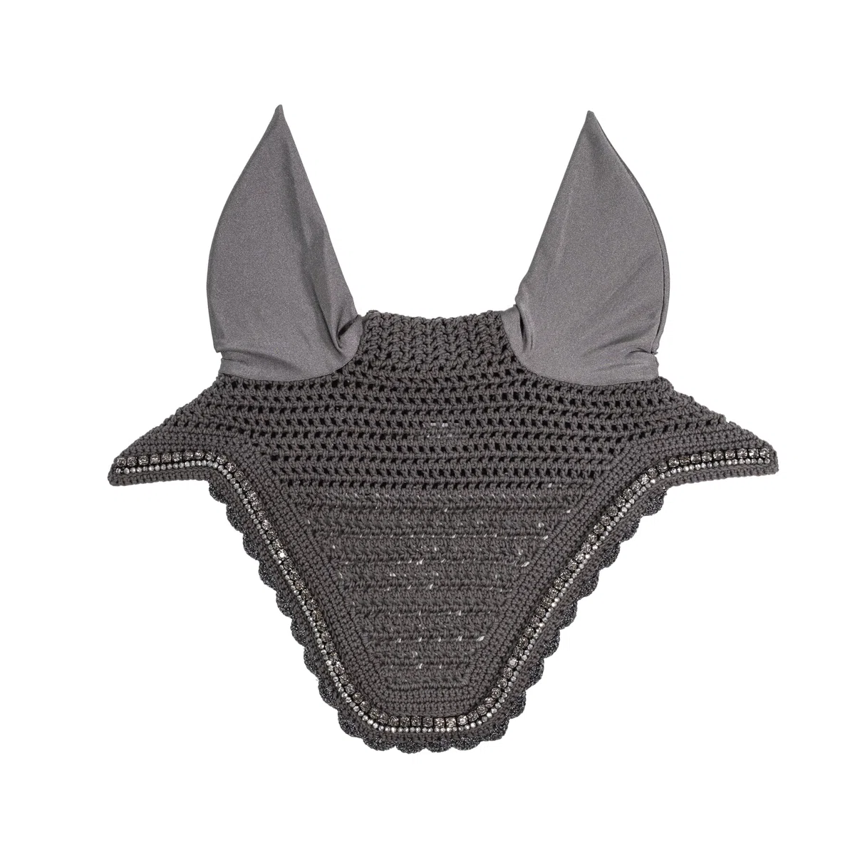 Kentucky Horsewear - Wellington Fliegenmütze - Stone & Pearl - Dunkelgrau - Full