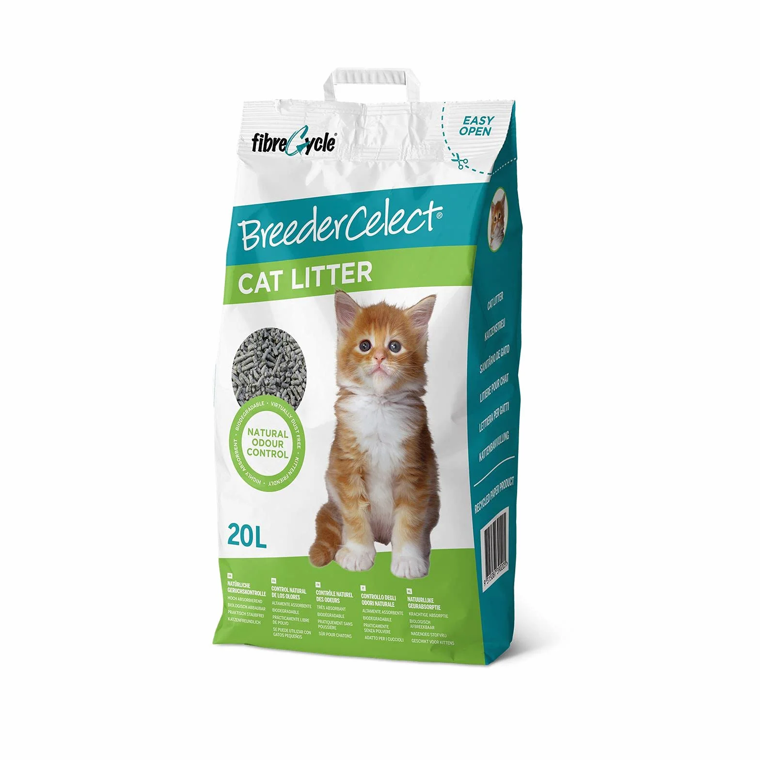 Breeder Celect BE20 Katzenstreu, 20l (Packung mit 4)