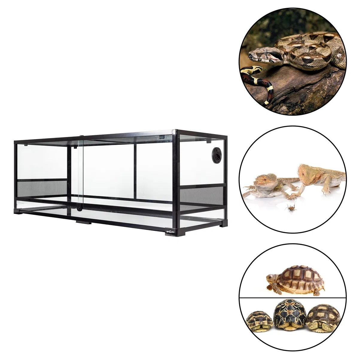 ReptiZoo Glas-Terrarium 120x45x45 cm, zerlegbar - verschickbar! RK0222