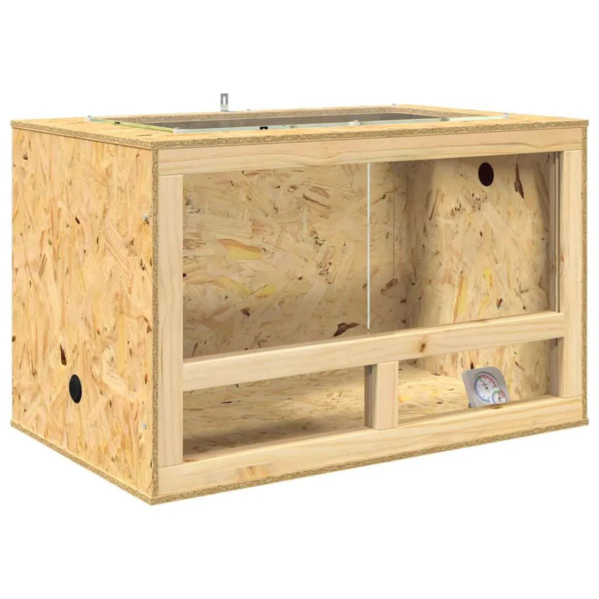 Homgoday Terrarium Braun 80 x 50 x 100 cm OSB Aquariumdekorationen Model3397886