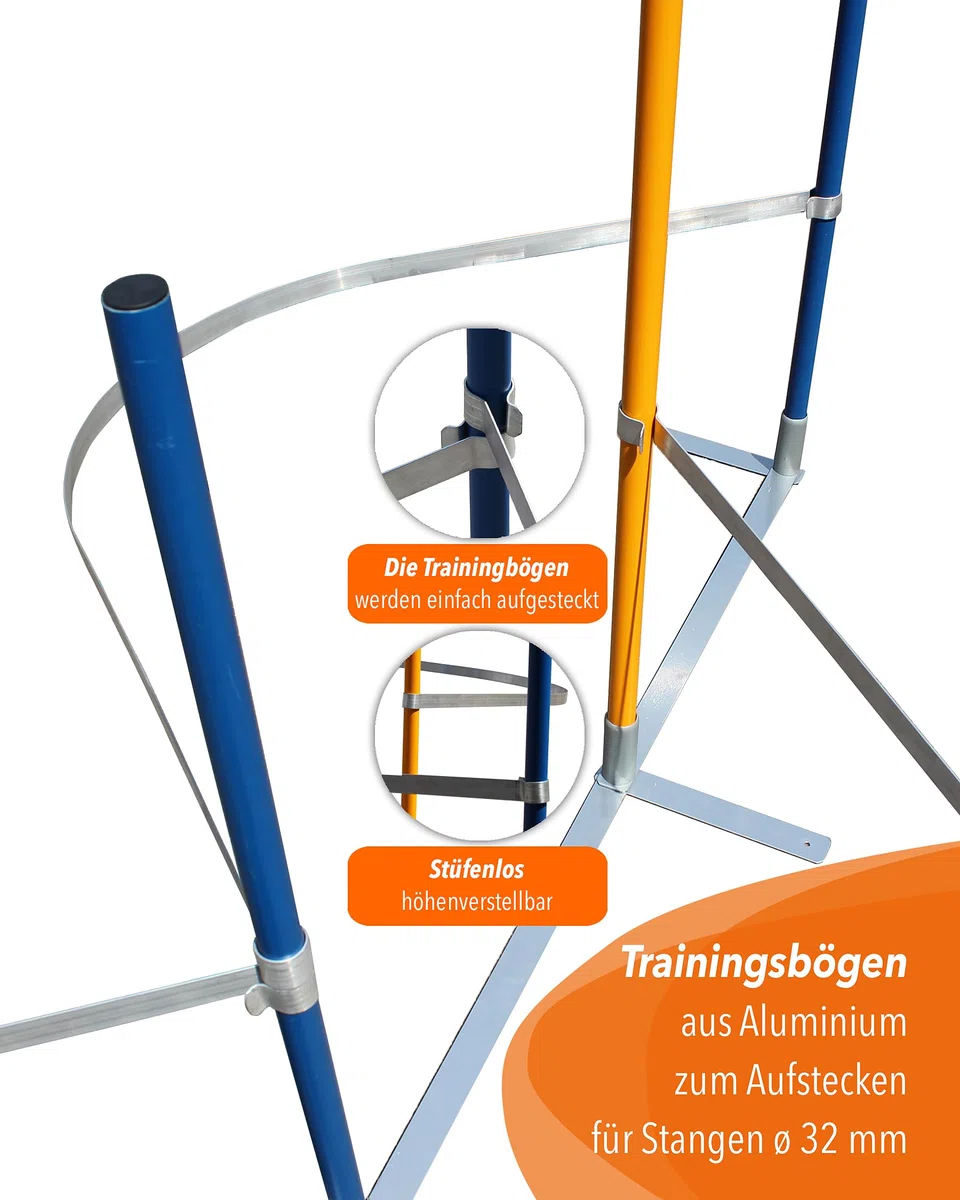 Trainingsbögen für Agility-Training – 10er-Set – für Stangen mit ø 32 mm – Slalomtraining