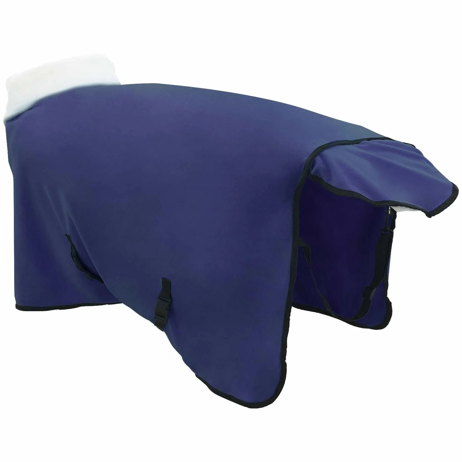 Pferdedecke Volles Aqua Polarfleece, atmungsaktiv, Winddicht, mit Schweifklappe und Brustverschluss, leichte Outdoordecke für Stall Weide und Paddock im Winter