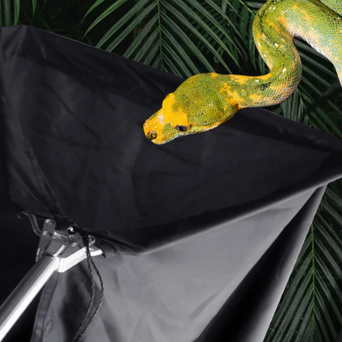 Snake Catcher - Teleskopische Tasche für Schlangenfang, Netz zum Fangen von Schlangen, verstellbare Länge für Reptilien mit Teleskopstange, mobiler Schlangenfang