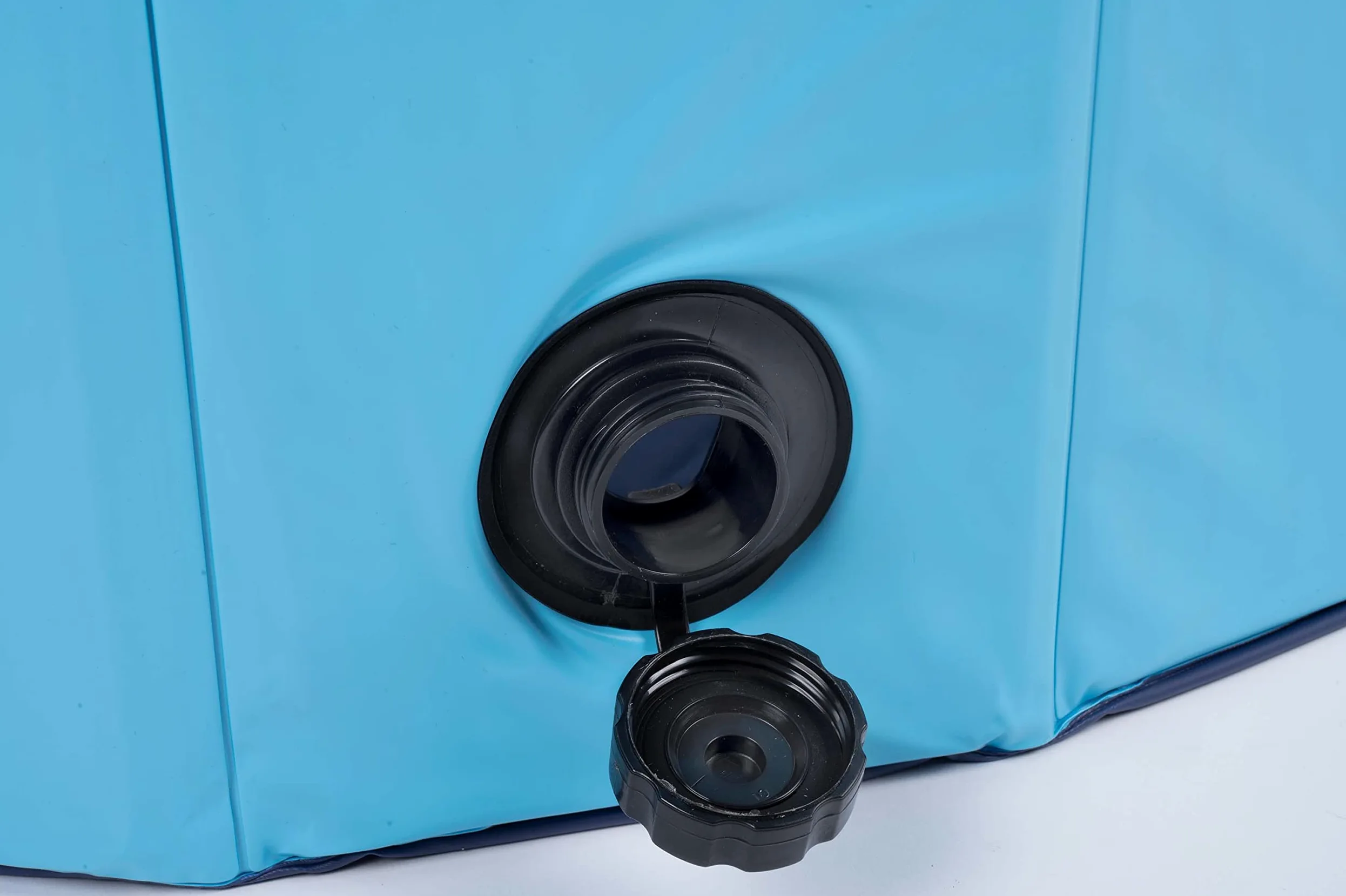 maxxpro Hundepool - 160 x 30 cm - Große Hunderassen - Faltbar - Anti-Rutsch-Boden - mit Entleerungsventil - Blau