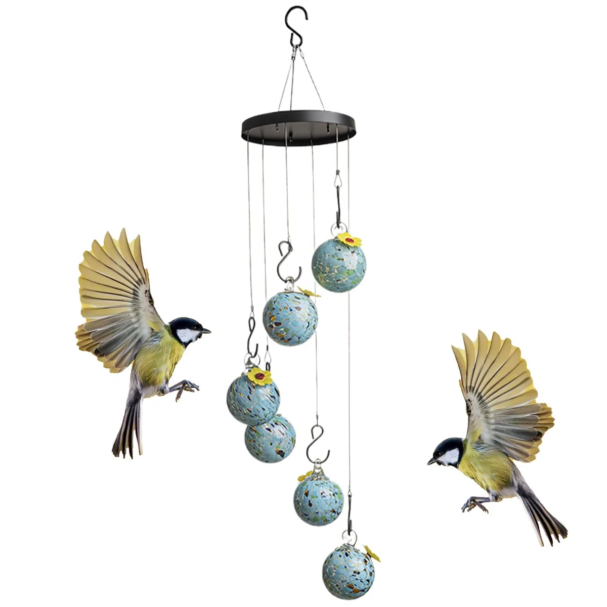 Wasserspender,Regensicherer Futterspender für Vögel - -Futterautomat - Zur Nutzung auf dem Rasen, im Garten, auf dem Balkon, für Vogelbeobachtung, im Park, auf der und auf der Terrasse