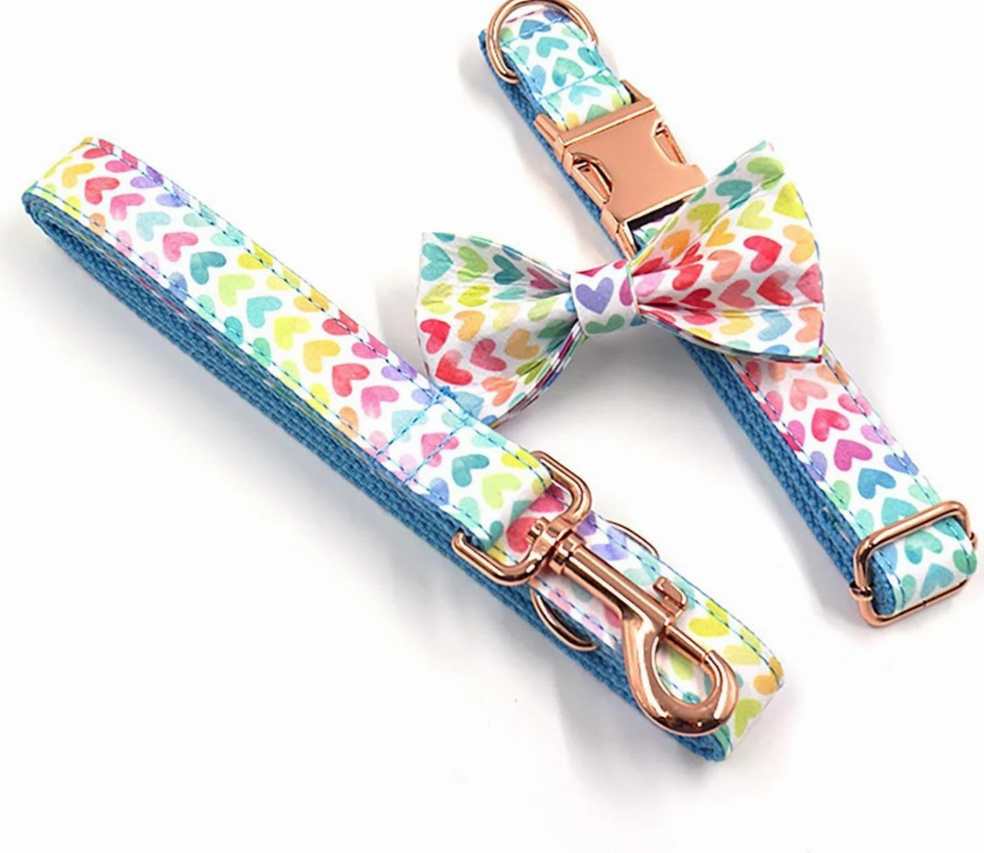 Hundehalsband, Personalisierte verstellbare Halsbänder for Hunde, süße Welpen for Jungen und Mädchen(Blue,Medium)
