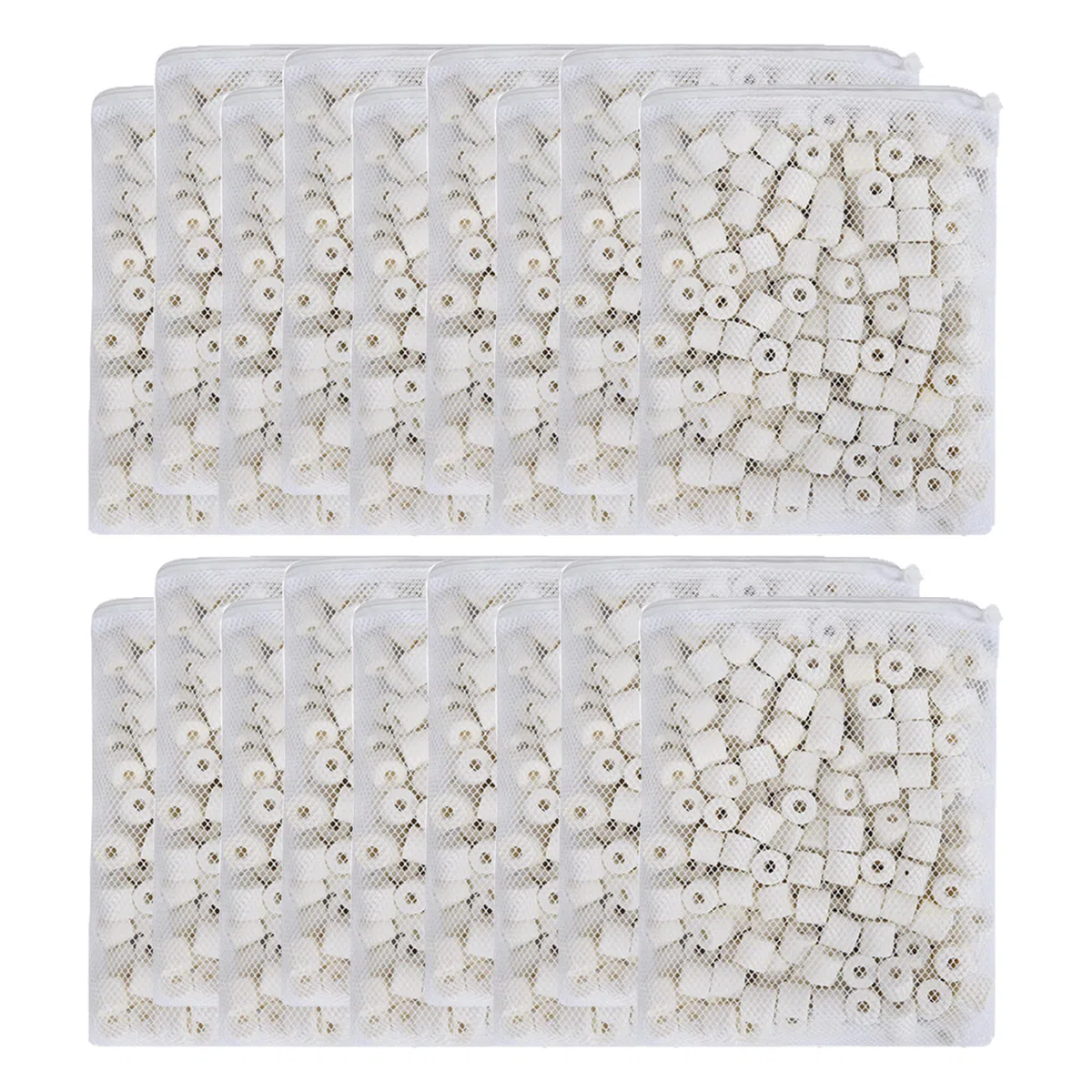 JIHAQUA Aquarium Bio-Keramikringe 8,2 kg Filtermedien für Teich Aquarium Kanister Filter