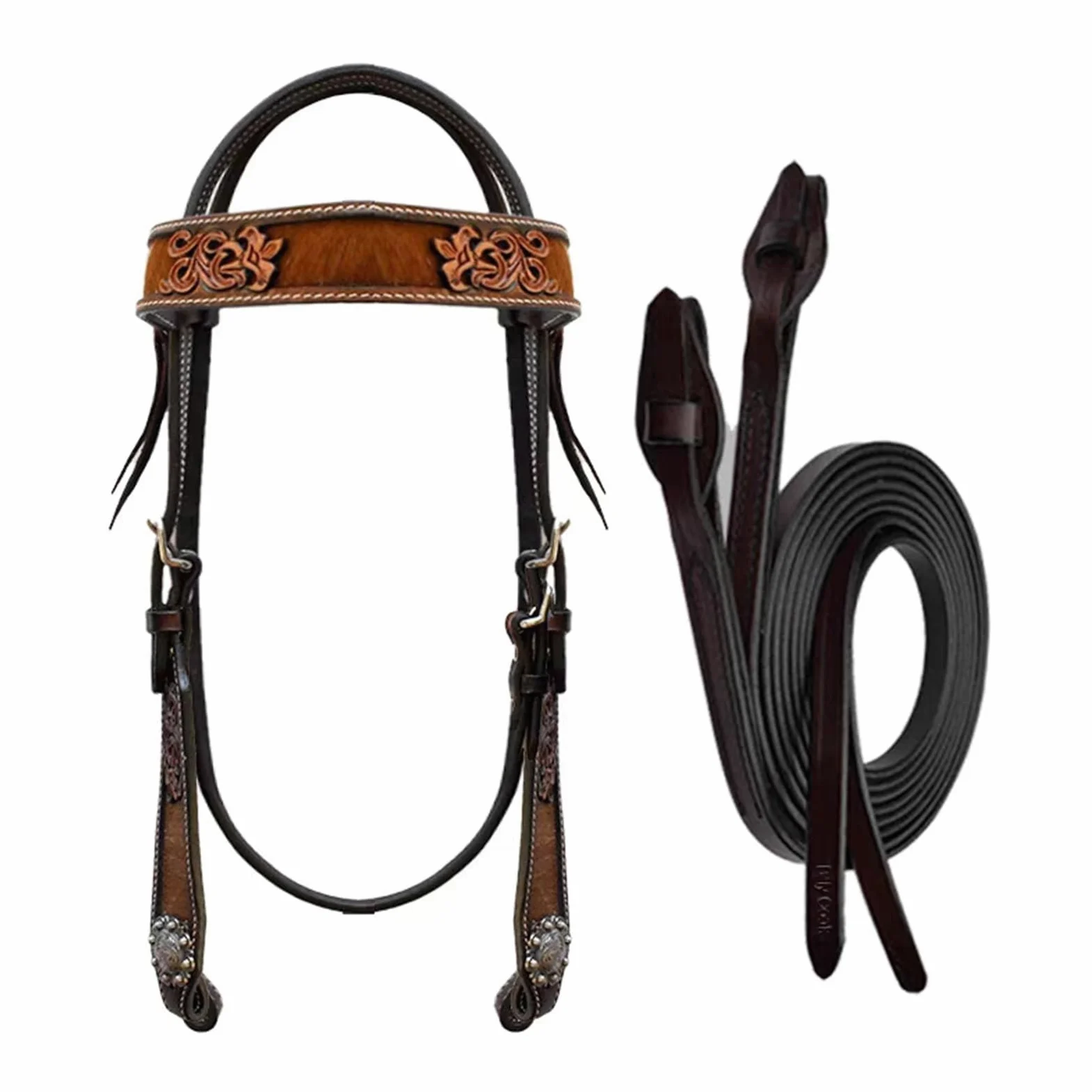 Westernpferdezaumzeug for Pferde, Reitsport, Leistung, Ledergravur