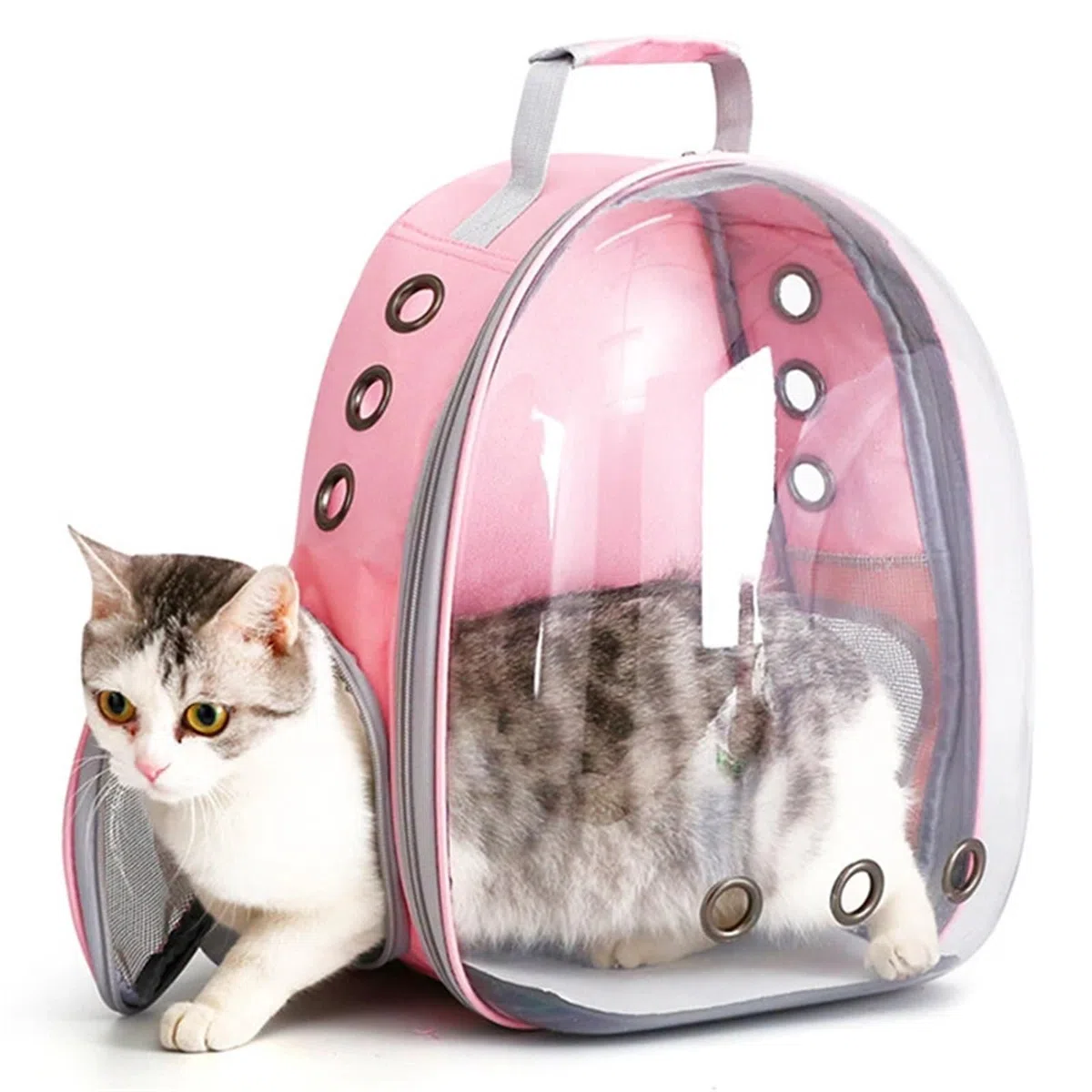 Transparenter Kapsel-Bubble-Haustier-Rucksack, Katzen-Haustier-Träger-Rucksack, Kleiner Tier-Welpen-Kitty-Vogel, atmungsaktiv, for Reisen