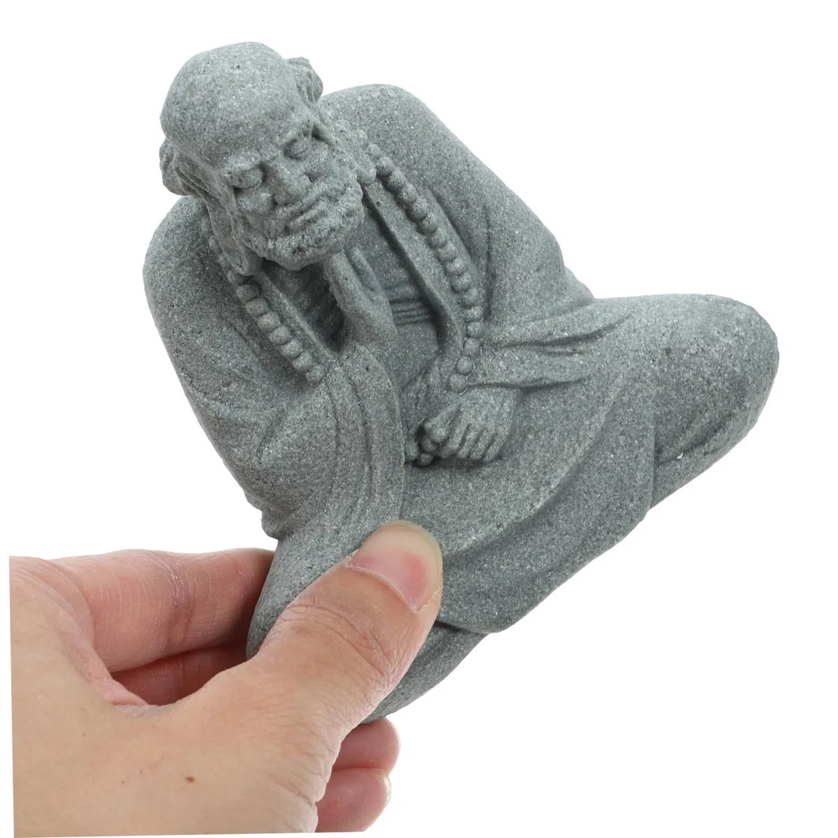 BESPORTBLE 5stücke Fischteich Buddha Statue Aus Resin Dekorative Buddha-Figur Für Aquarien Handgefertigte Meditationsskulptur Widerstandsfähig Und Detailreich Für Zen-Dekoration Im