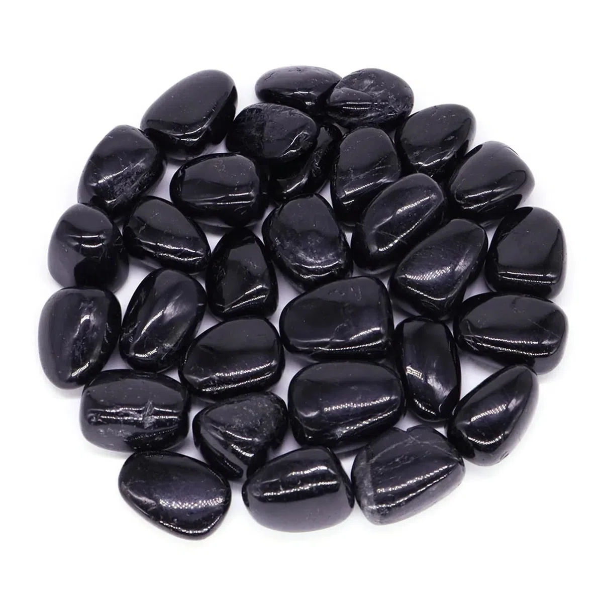 Aquariumkies Steine, Aquarium-Kiessteine, schwarzer Turmalin, Kristallmineralien, Edelstein, Reiki, getrommelt, 50–1000 g(1000g)