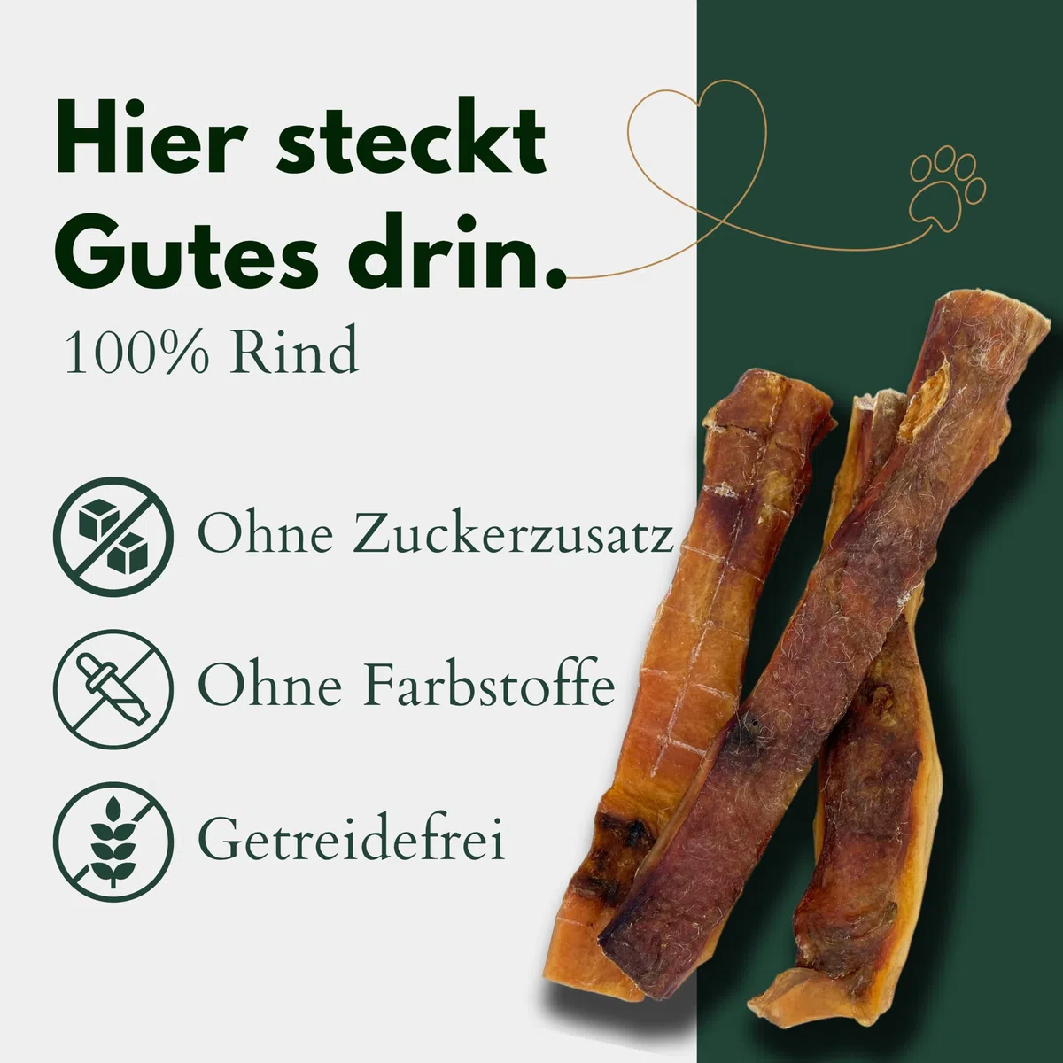 BREERs Getrocknete Rinderkopfhaut für Hunde 15cm, 5kg Belohnung-Snack Getreidefrei, Deutsche Herstellung, Leckerli Kauartikel Große Hunde