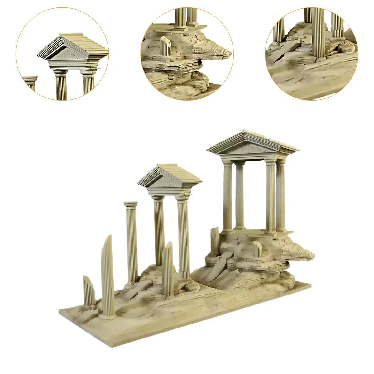 Römische Säule Dekoration Harz Römische Säule Dekor Mini Aquarium Zubehör