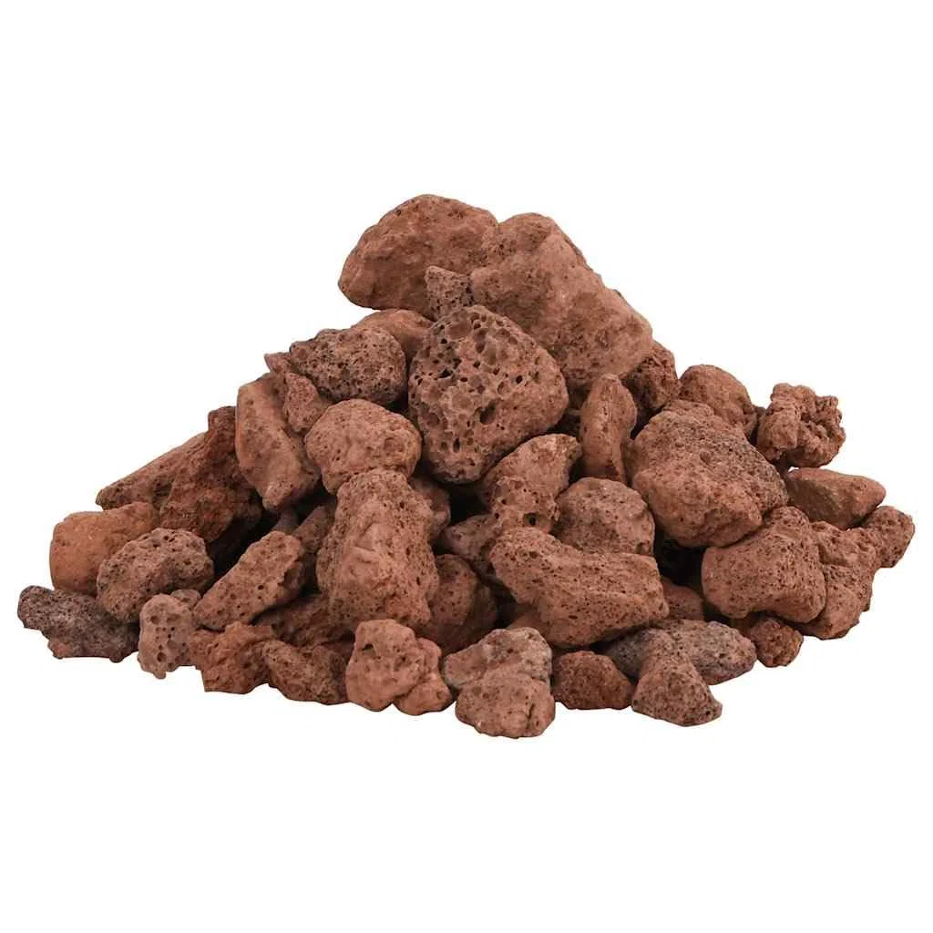 Lavagranulat 25 kg Rot 1-2 cm | Natürlicher biologischer Filter, für Aquarium Süß- und Salzwasser, auch für Garten Beet