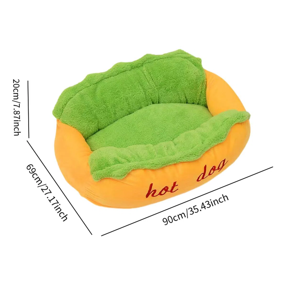 Harilla Hundebett/Zwinger, waschbar, bequem, vielseitig verwendbar, Haustiermatte für Wohnungskatzen, tragbares, warmes Winternest, Haustierbett, XL 90 X 69 X 20 cm