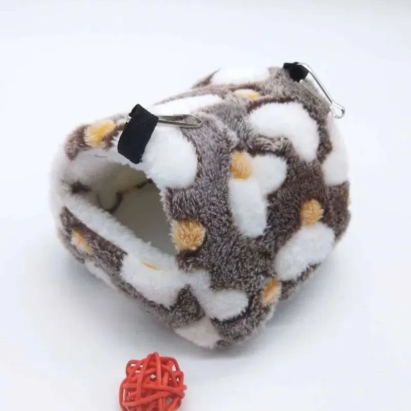 Hamsterspielzeug, Hamsterspielzeug, 2 Stück, weicher, bequemer Käfig aus Plüsch, for Aufhängen, Hängematte, Nest, Haus, Schlafbett, warmes, 03 S(01 M)