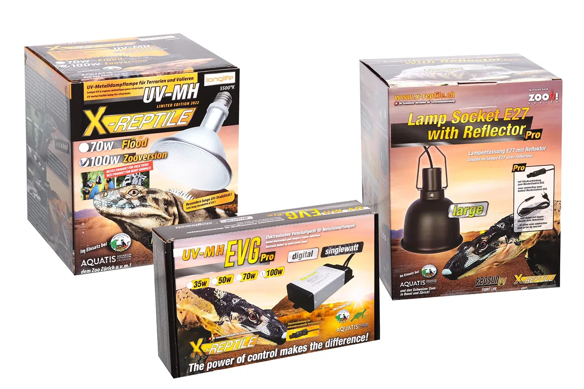 X-Reptile 100 Watt Set (Strahler + Vorschaltgerät + Lampenfassung)