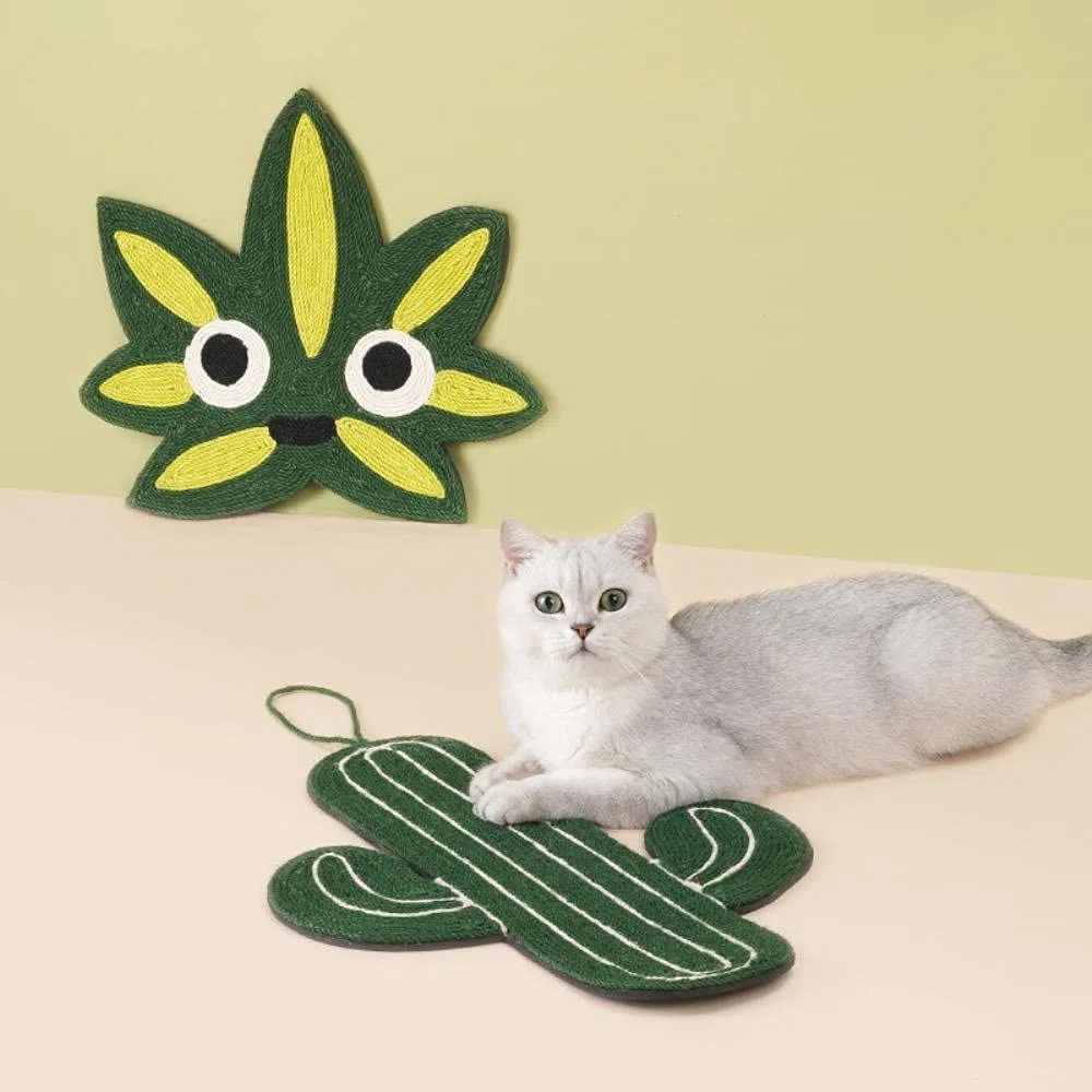 Kratzbretter Katze Kratzmatte Für Katzen Aus Natürlichem Sisal, Kratzmatte Für Katzen, Anti-Kratz-Sofaschutz, Krallenschärfer Katzen Kratzmöbel(45 * 40cm)