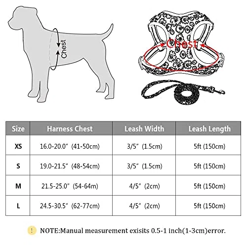 Modisch Bedruckte Nylon-Hundegeschirr-Weste, reflektierend, kein Ziehen, Hundegeschirr-Leine-Set für kleine, mittelgroße Hunde, Katzen, französische Bulldogge