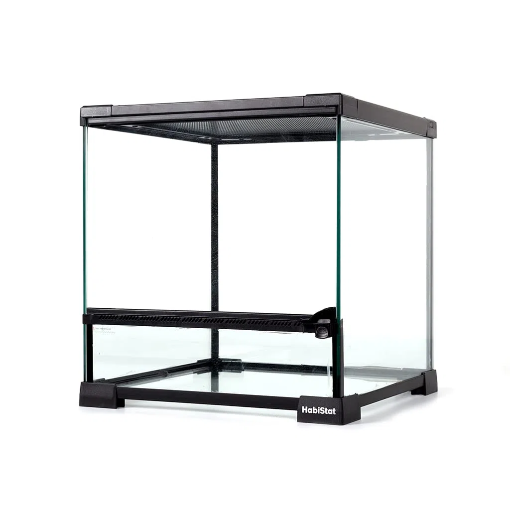Habistat,Glasterrarium,vorgebaut,30x30x45 cm (12x12x18),Qualitätsglasgehäuse,Wasserdichter Boden,Perfekt für bioaktive Einrichtungen,Geeignet für Reptilien, Amphibien & Invertierungen