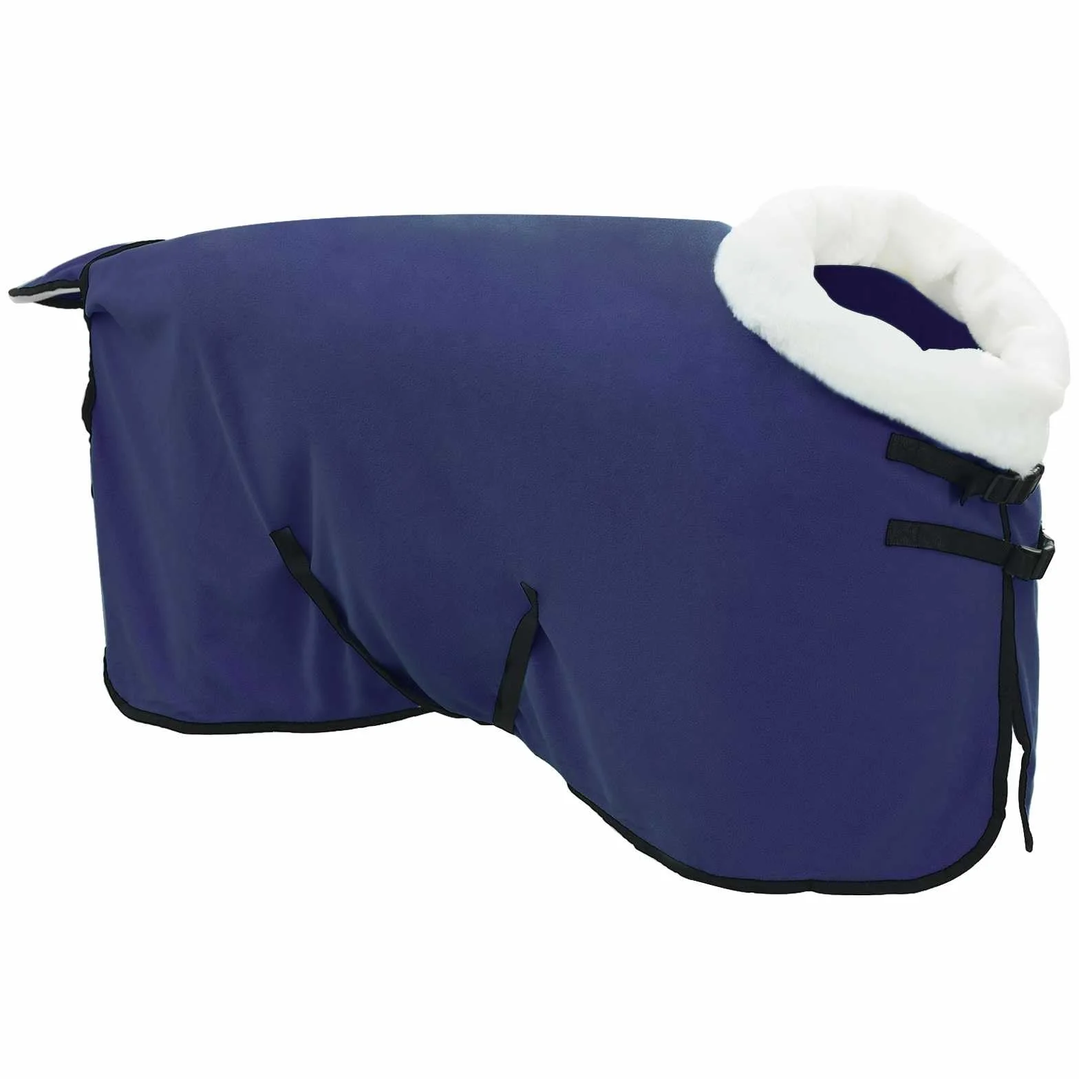 Pferdedecke Volles Aqua Polarfleece, atmungsaktiv, Winddicht, mit Schweifklappe und Brustverschluss, leichte Outdoordecke für Stall Weide und Paddock im Winter