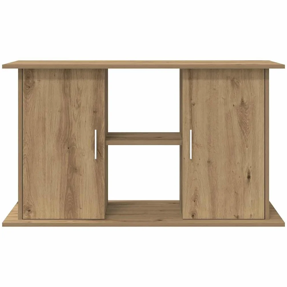 Aquariumständer Unterschrank aus Holzwerkstoff in Artisan-Eiche, 101 x 41 x 58 cm, mit 3 Ebenen für Aquarium, Fischbecken, Terrarium, Aufbewahrung, stabile Basis für Wohnraum