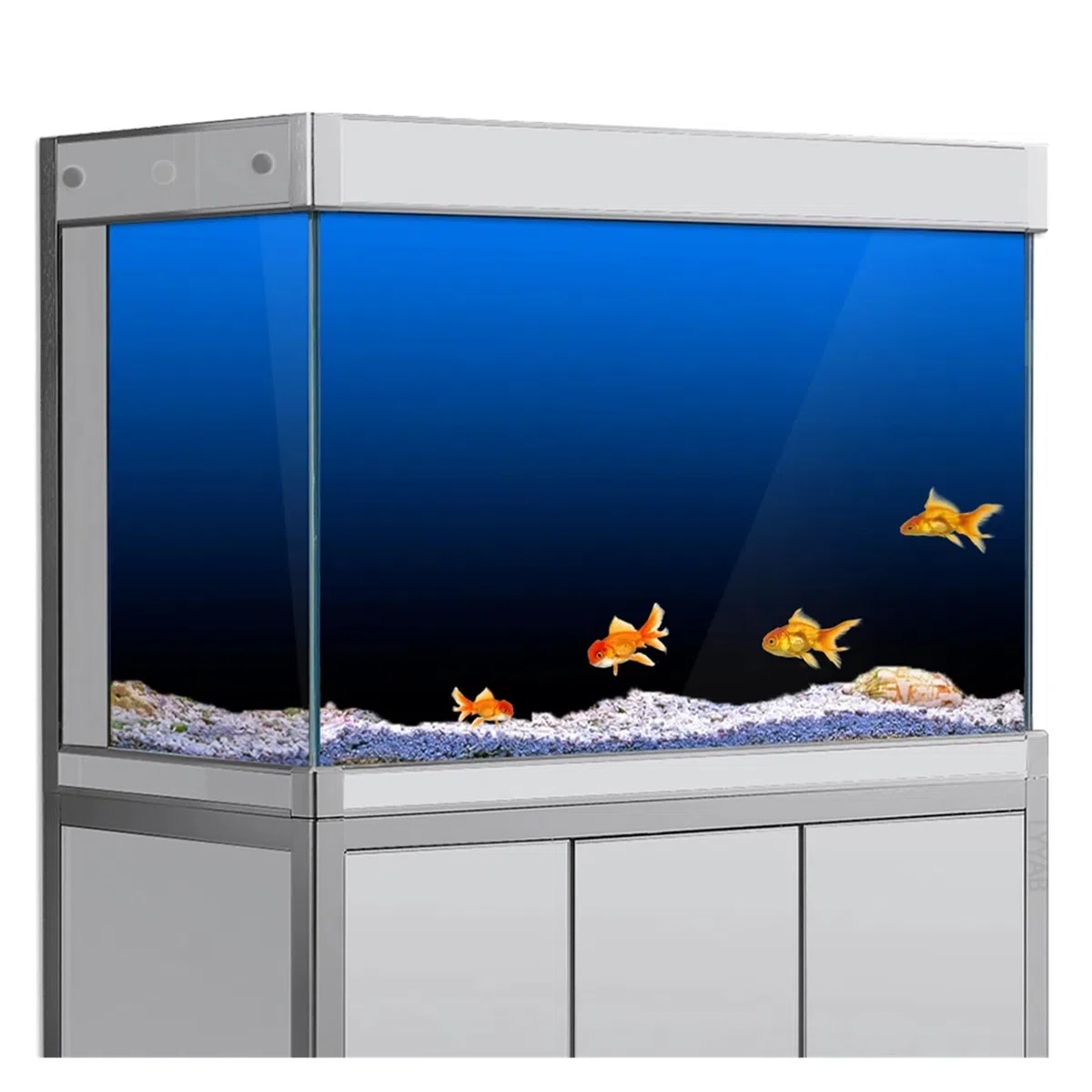 Aquarium Rückwandfolie Fisch Tank Hintergrund Aufkleber Gradienten Einfache Druck Tapete Aquarium Dekorationen PVC(Green,60x120cm)