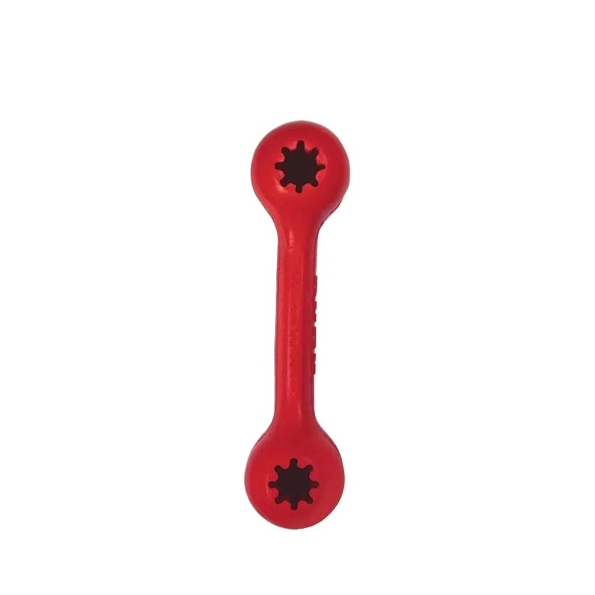 Großes Hundespielzeug, for Zähneputzen und Schnüffeln, interaktives Kautraining for Haustiere, Gummiknochen, langlebig, quietschend(Bone m Classic [7-16kg])