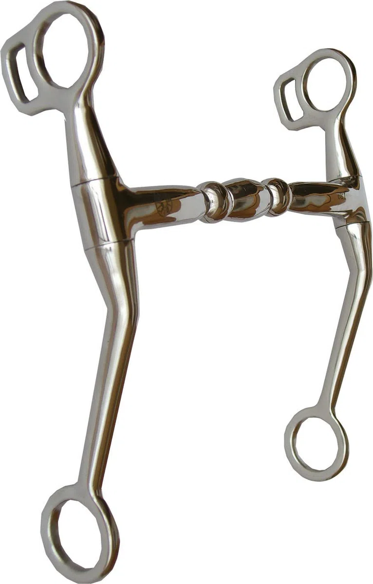Snaffle Bit mit Shanks ROTARY, 12,5 cm, Edelstahl