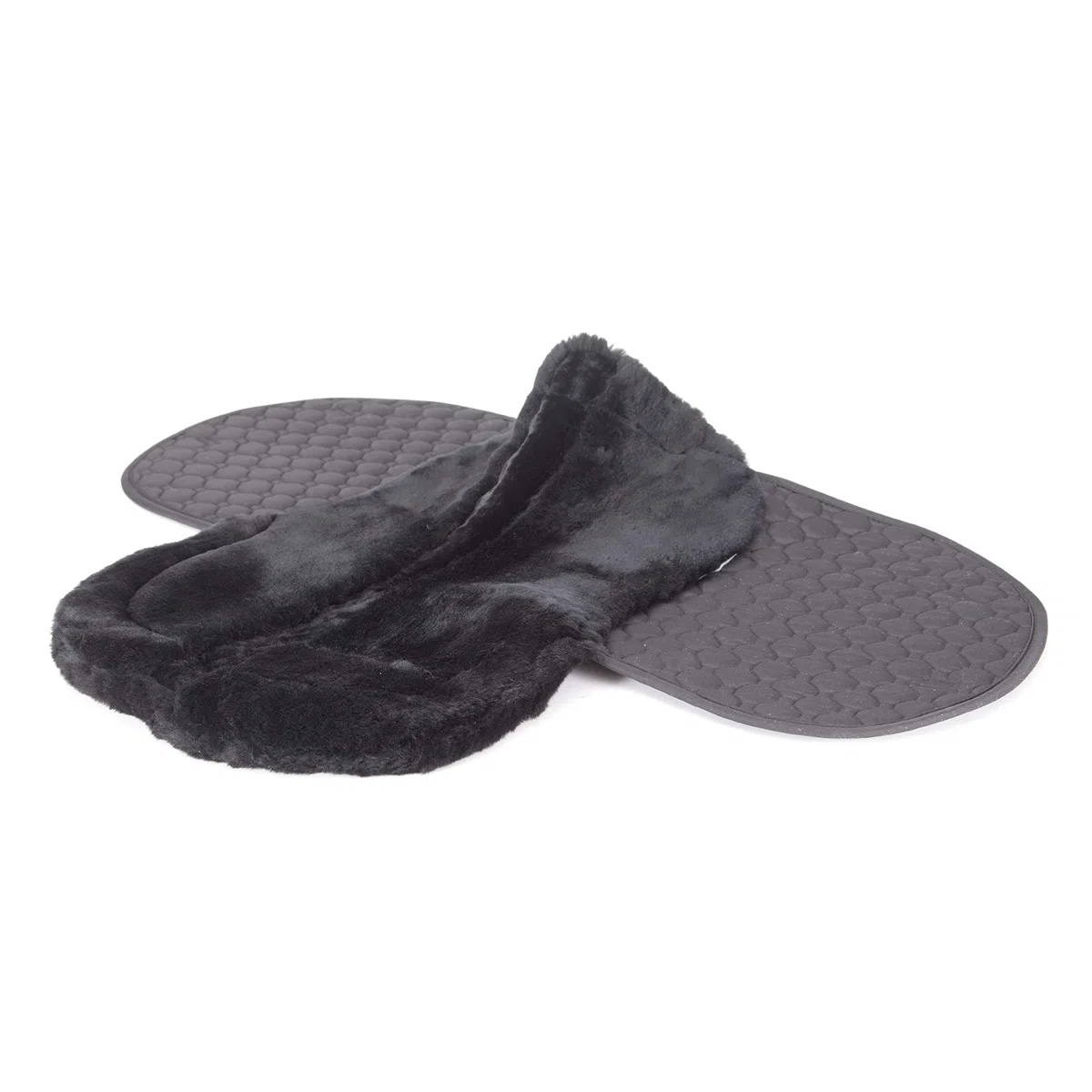 Lamb Skin GP/Jumping Half Lined Numnah - Lammfell Schabracke Schwarz (VSS)