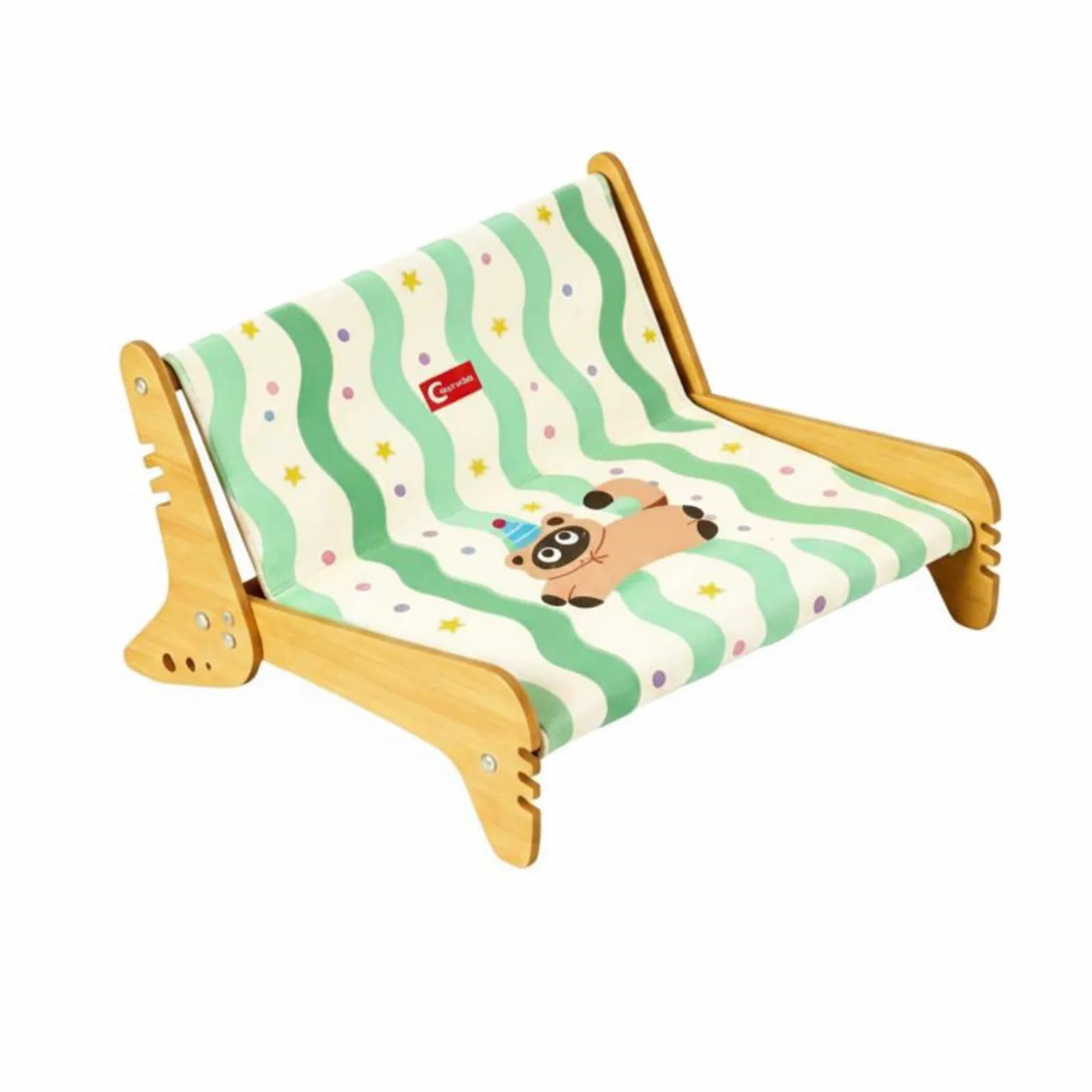 Katzen Kratzsofa Katzenbett Katzenliege Katzensofa mit Holzrahmen Und Jute Zum Kratzen Und Ausruhen für Wohnung Neben, 63.5 49 36cm, Stil DREI